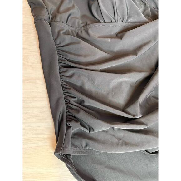 SPEEDO One Piece Bathing Suit Shaping Support in Black Women's Plus Size 24 - Picture 12 of 14